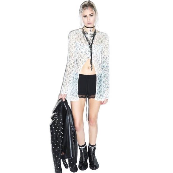 new One Teaspoon ❤︎ Vagabond Lace Trim Short ❤︎ - Picture 4 of 9